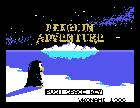 Penguin Adventure Title Screen